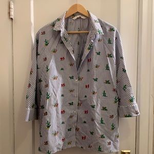 Zara button down pinstripe XL